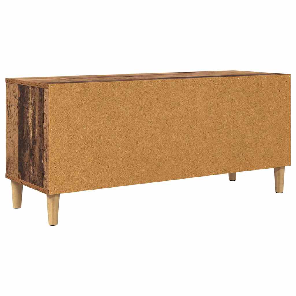 TV-kast met lade Oud Hout 100 x 34,5 x 44,5 cm Bewerkt hout is nu te koop bij PeponiXL, paradijselijk wonen!