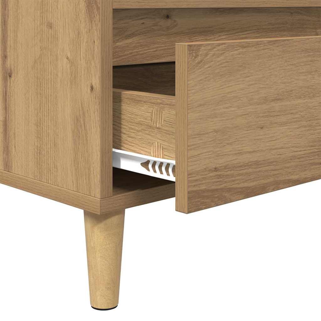 TV-kast Artisan Eiken 100 x 34,5 x 44,5 cm Bewerkt hout is nu te koop bij PeponiXL, paradijselijk wonen!