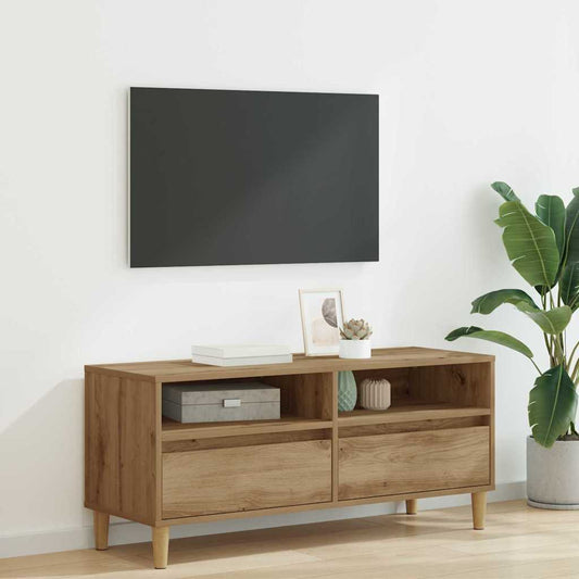 TV-kast Artisan Eiken 100 x 34,5 x 44,5 cm Bewerkt hout is nu te koop bij PeponiXL, paradijselijk wonen!