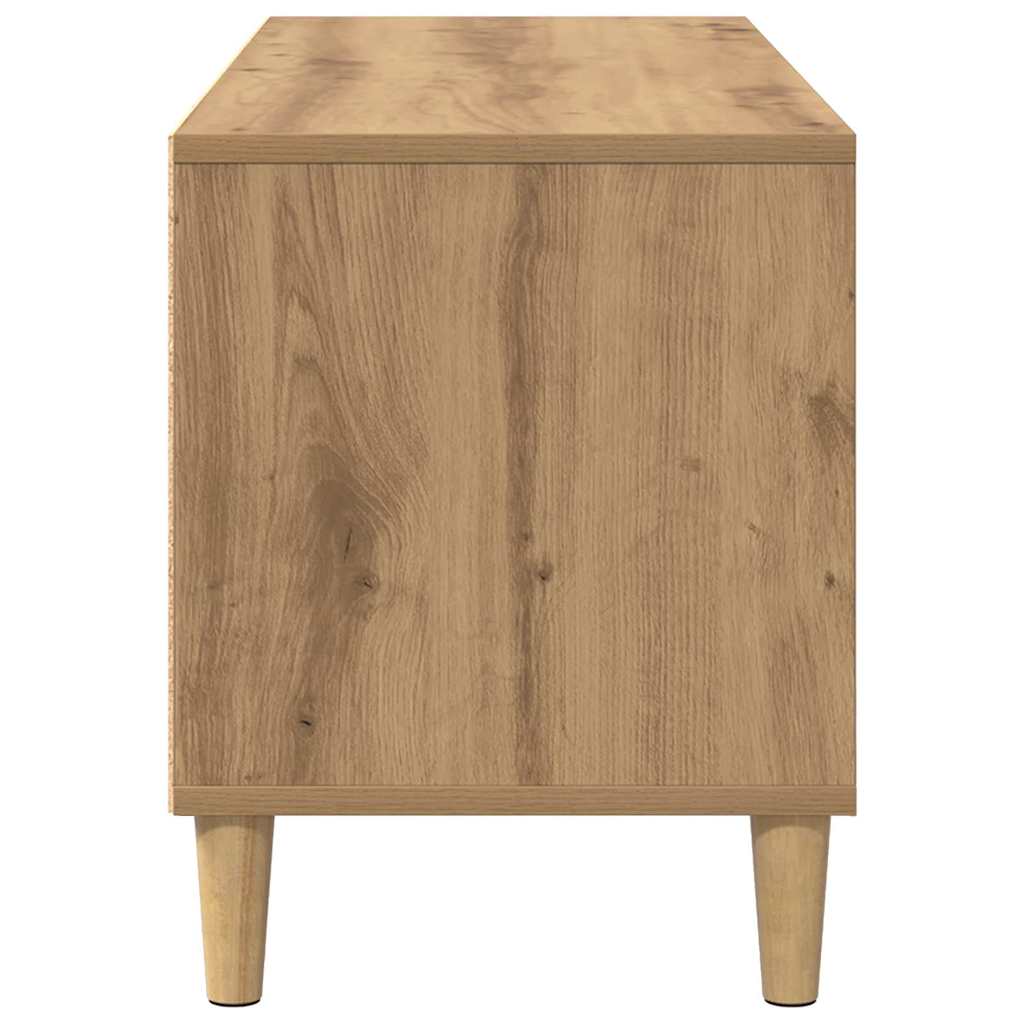 TV-kast Artisan Eiken 100 x 34,5 x 44,5 cm Bewerkt hout is nu te koop bij PeponiXL, paradijselijk wonen!