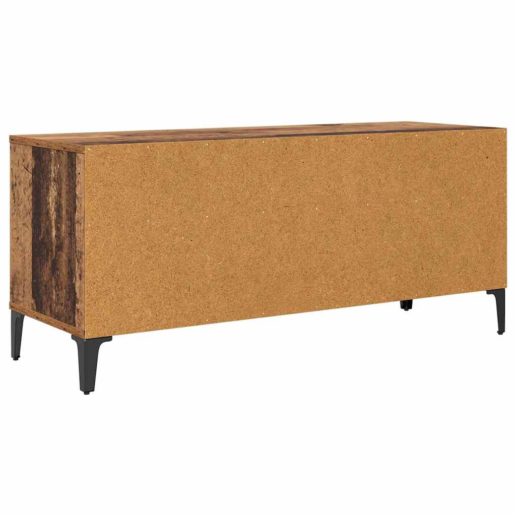 TV-kast Oud Hout 100 x 34,5 x 44,5 cm Gemonteerd hout en ijzer is nu te koop bij PeponiXL, paradijselijk wonen!