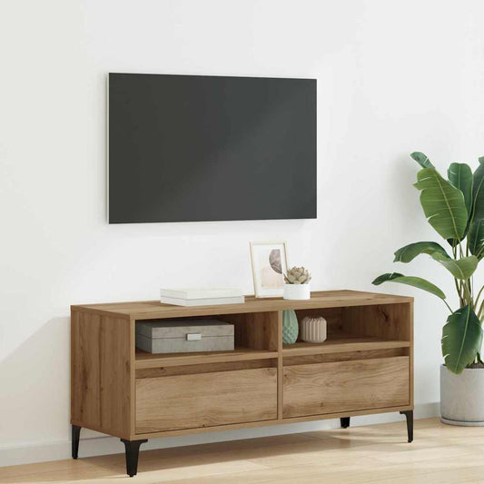 TV-kast met lade Artisan Eiken 100 x 34,5 x 44,5 cm is nu te koop bij PeponiXL, paradijselijk wonen!