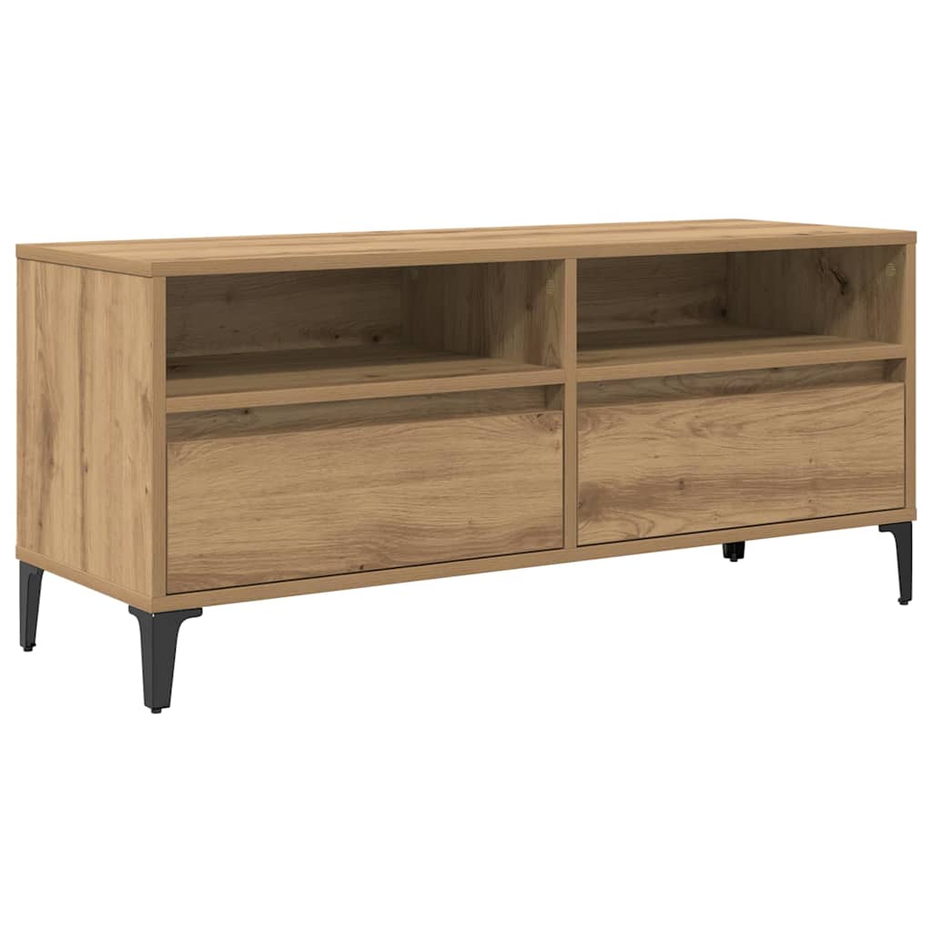TV-kast met lade Artisan Eiken 100 x 34,5 x 44,5 cm is nu te koop bij PeponiXL, paradijselijk wonen!
