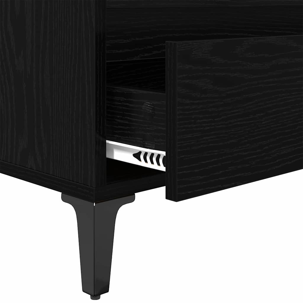 TV-kast met lade Zwart Eiken 100 x 34,5 x 44,5 cm is nu te koop bij PeponiXL, paradijselijk wonen!