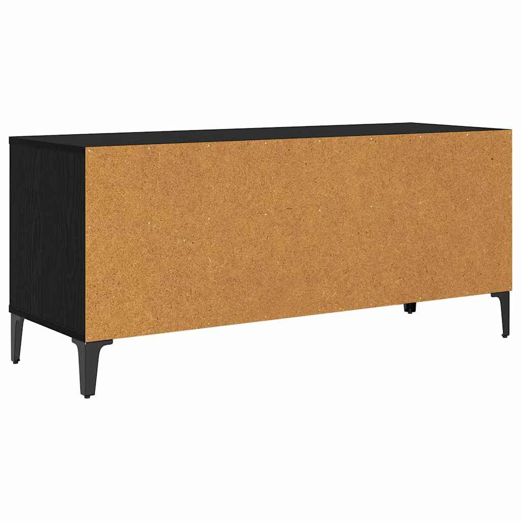 TV-kast met lade Zwart Eiken 100 x 34,5 x 44,5 cm is nu te koop bij PeponiXL, paradijselijk wonen!