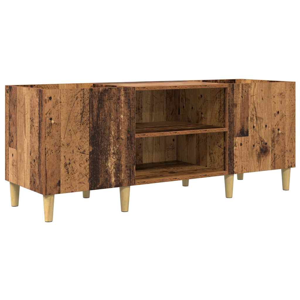 Platenkast Oud Hout 121 x 38 x 48 cm Bewerkt hout is nu te koop bij PeponiXL, paradijselijk wonen!