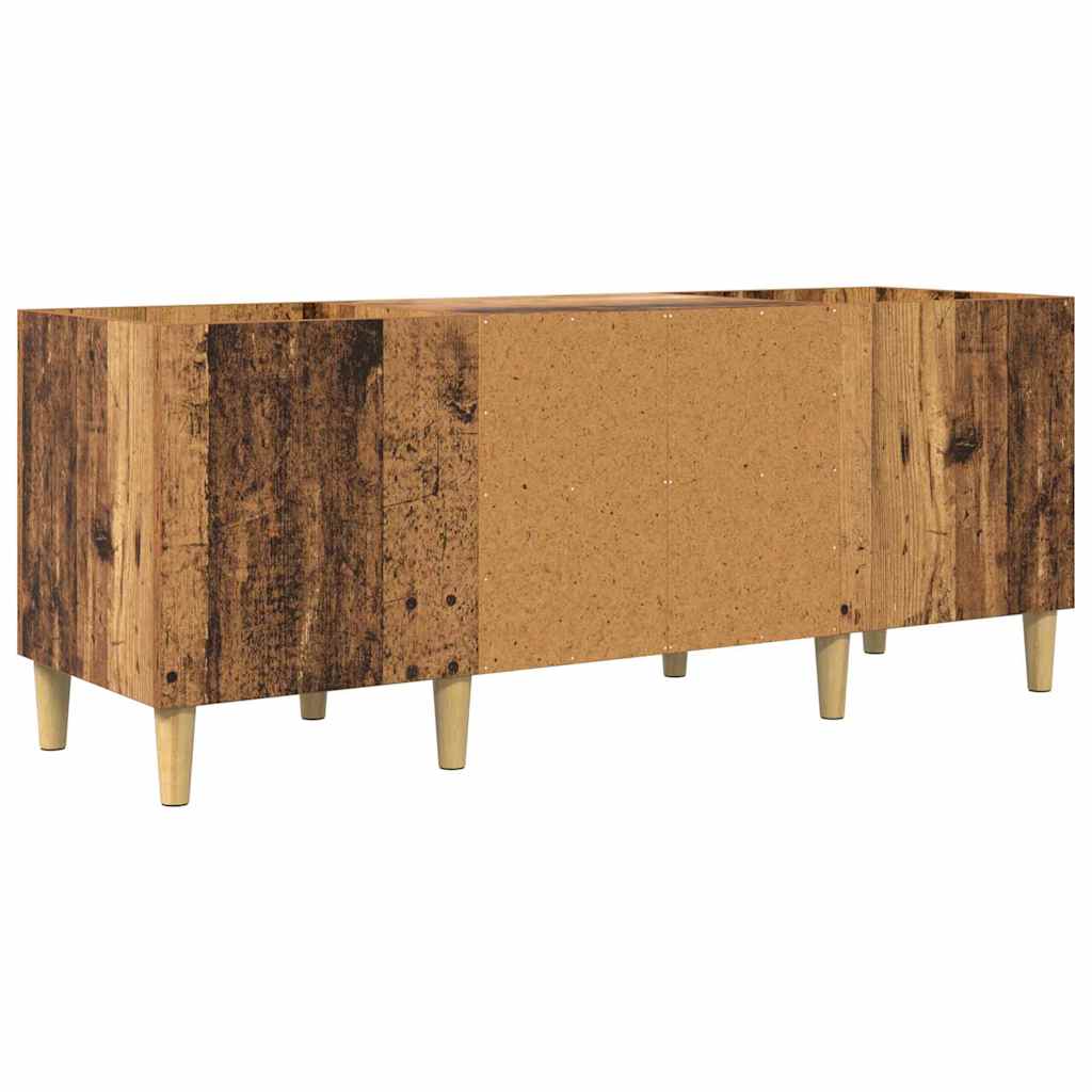 Platenkast Oud Hout 121 x 38 x 48 cm Bewerkt hout is nu te koop bij PeponiXL, paradijselijk wonen!