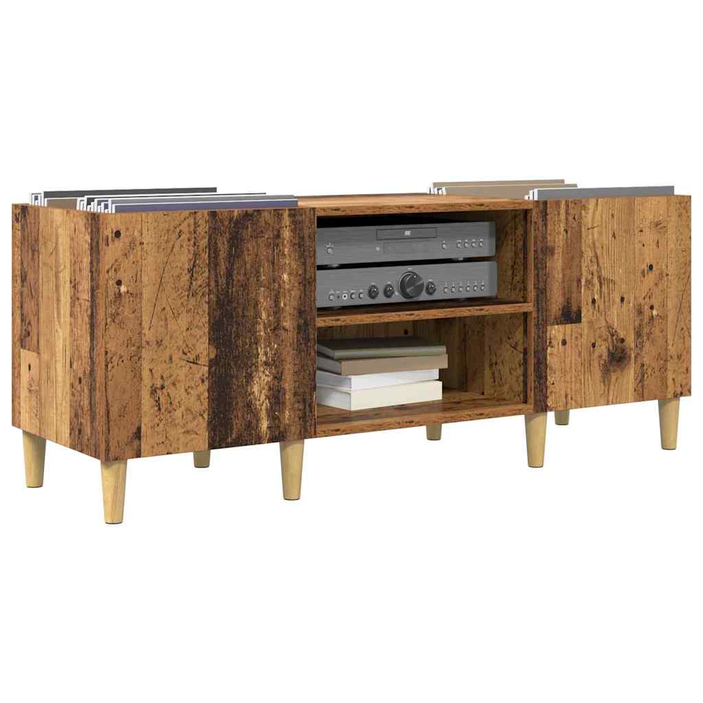 Platenkast Oud Hout 121 x 38 x 48 cm Bewerkt hout is nu te koop bij PeponiXL, paradijselijk wonen!
