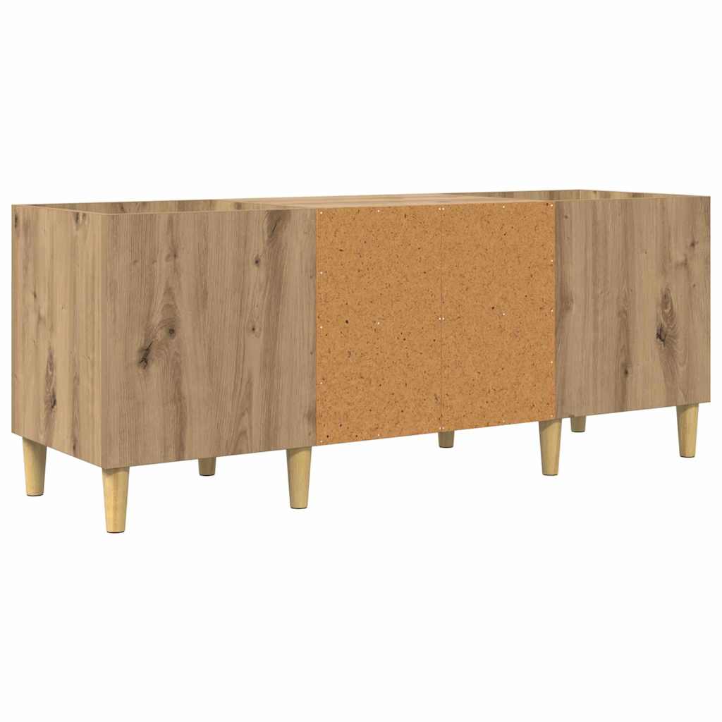 Platenkast Artisan Eiken 121 x 38 x 48 cm Bewerkt hout is nu te koop bij PeponiXL, paradijselijk wonen!