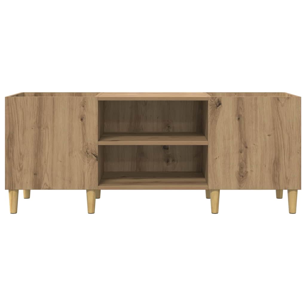 Platenkast Artisan Eiken 121 x 38 x 48 cm Bewerkt hout is nu te koop bij PeponiXL, paradijselijk wonen!