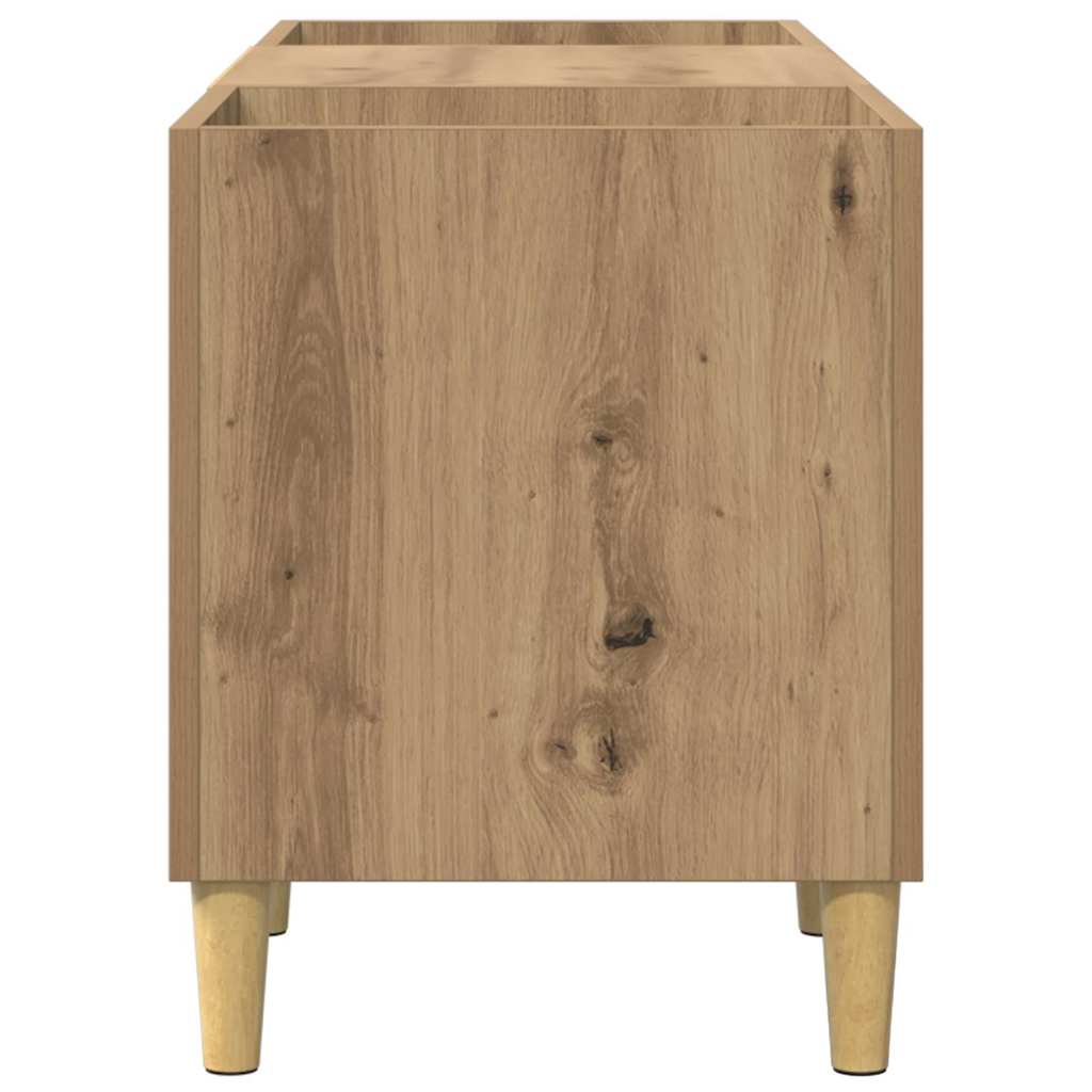Platenkast Artisan Eiken 121 x 38 x 48 cm Bewerkt hout is nu te koop bij PeponiXL, paradijselijk wonen!