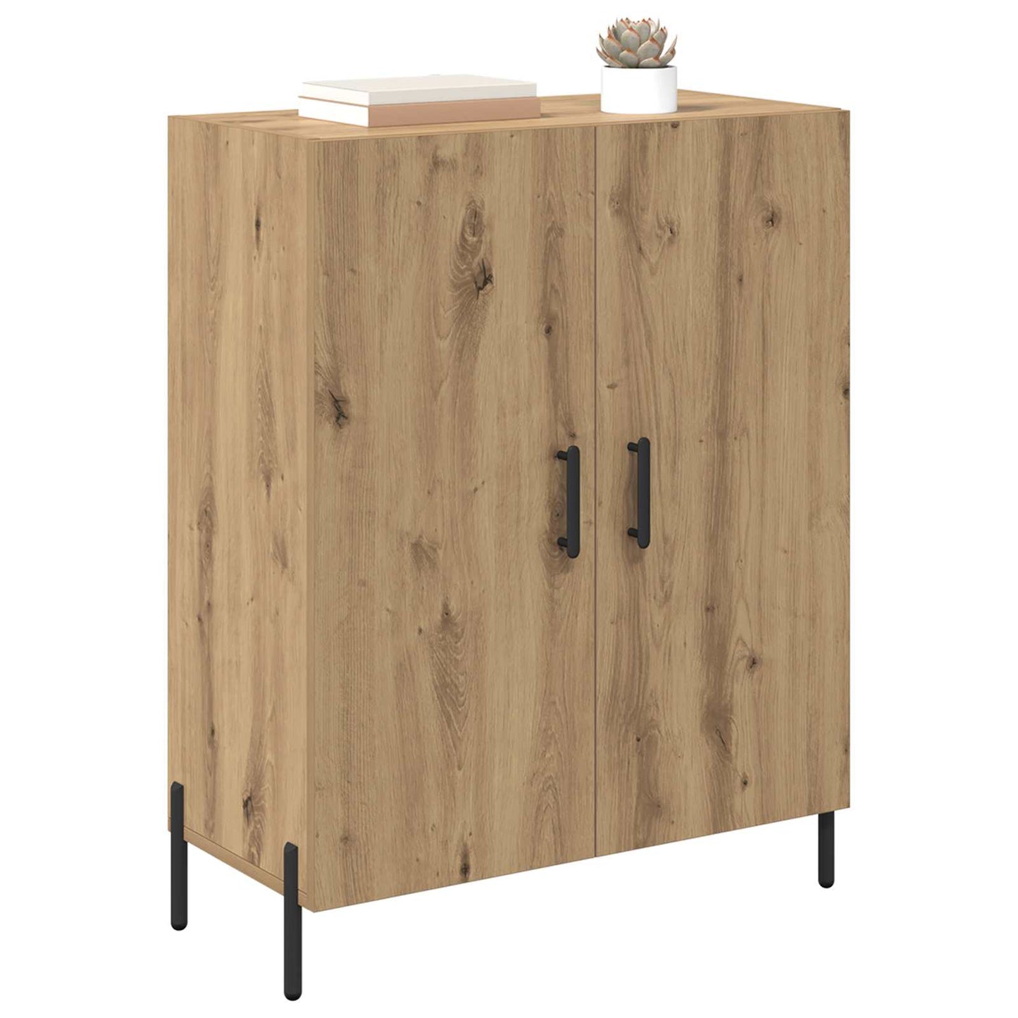 Dressoir Artisan Eiken 69,5 x 34 x 90 cm Bewerkt hout is nu te koop bij PeponiXL, paradijselijk wonen!