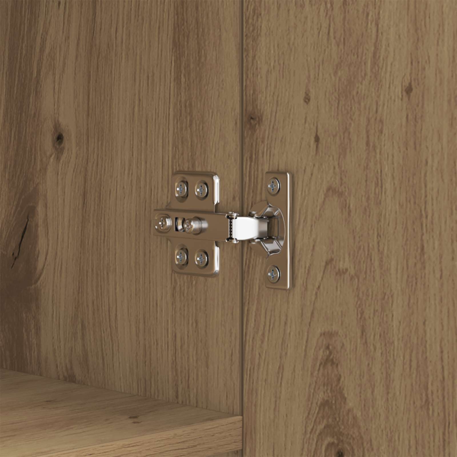 Dressoir Artisan Eiken 69,5 x 34 x 90 cm Bewerkt hout is nu te koop bij PeponiXL, paradijselijk wonen!