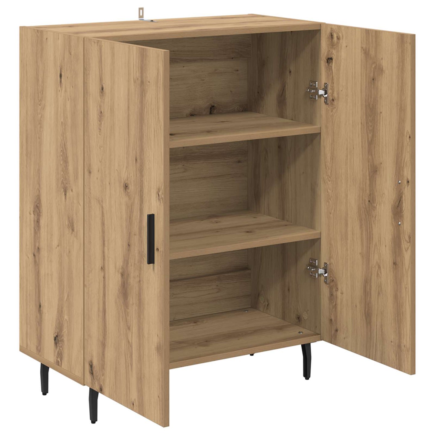 Dressoir Artisan Eiken 69,5 x 34 x 90 cm Bewerkt hout is nu te koop bij PeponiXL, paradijselijk wonen!