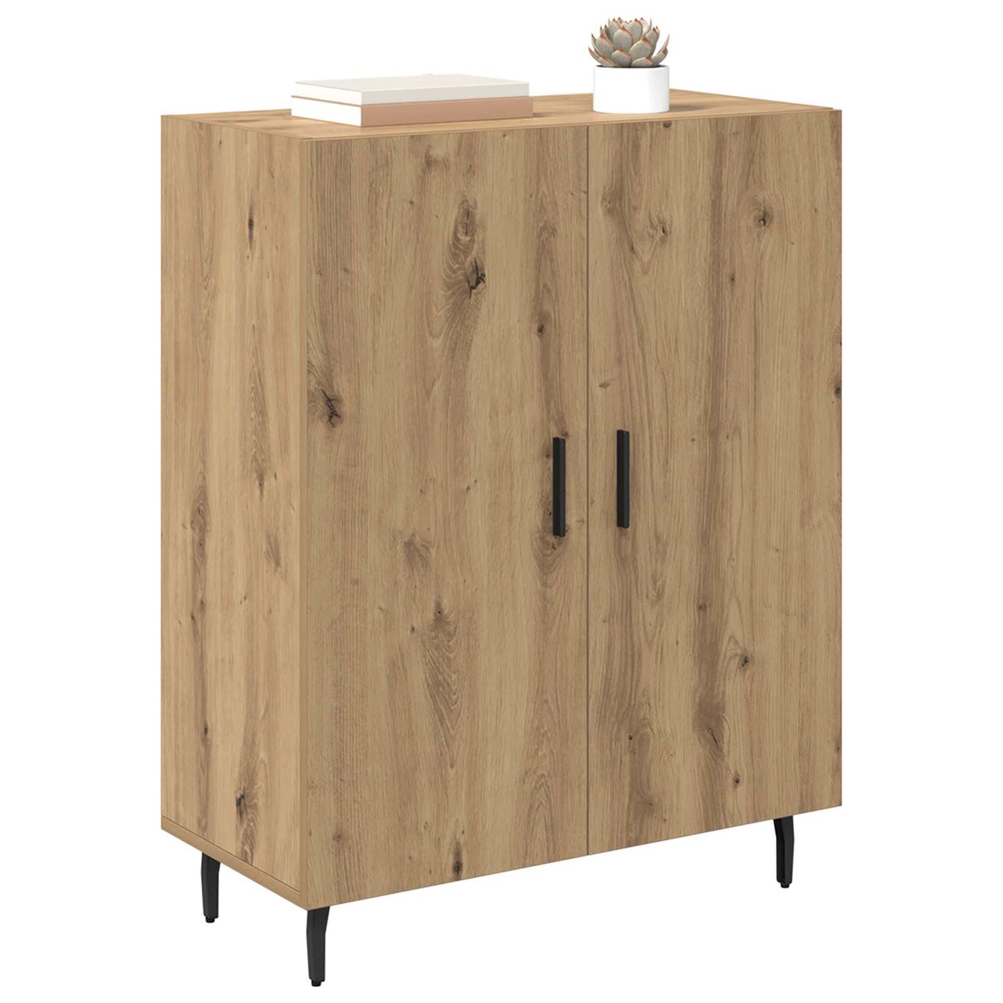 Dressoir Artisan Eiken 69,5 x 34 x 90 cm Bewerkt hout is nu te koop bij PeponiXL, paradijselijk wonen!