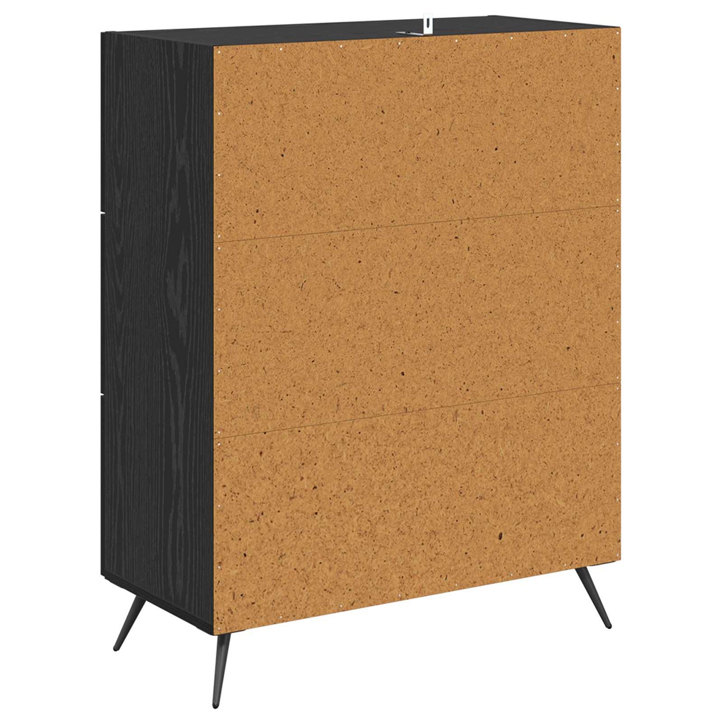 Ladekast Zwarte Eik 69,5 x 34 x 90 cm Geconstrueerd hout is nu te koop bij PeponiXL, paradijselijk wonen!