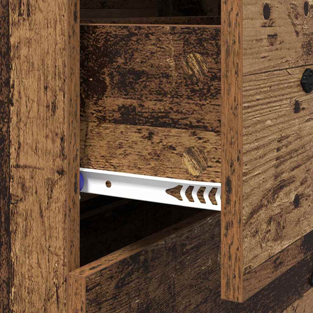 Dressoir Oud Hout 69,5 x 34 x 90 cm Gemonteerd hout en ijzer is nu te koop bij PeponiXL, paradijselijk wonen!