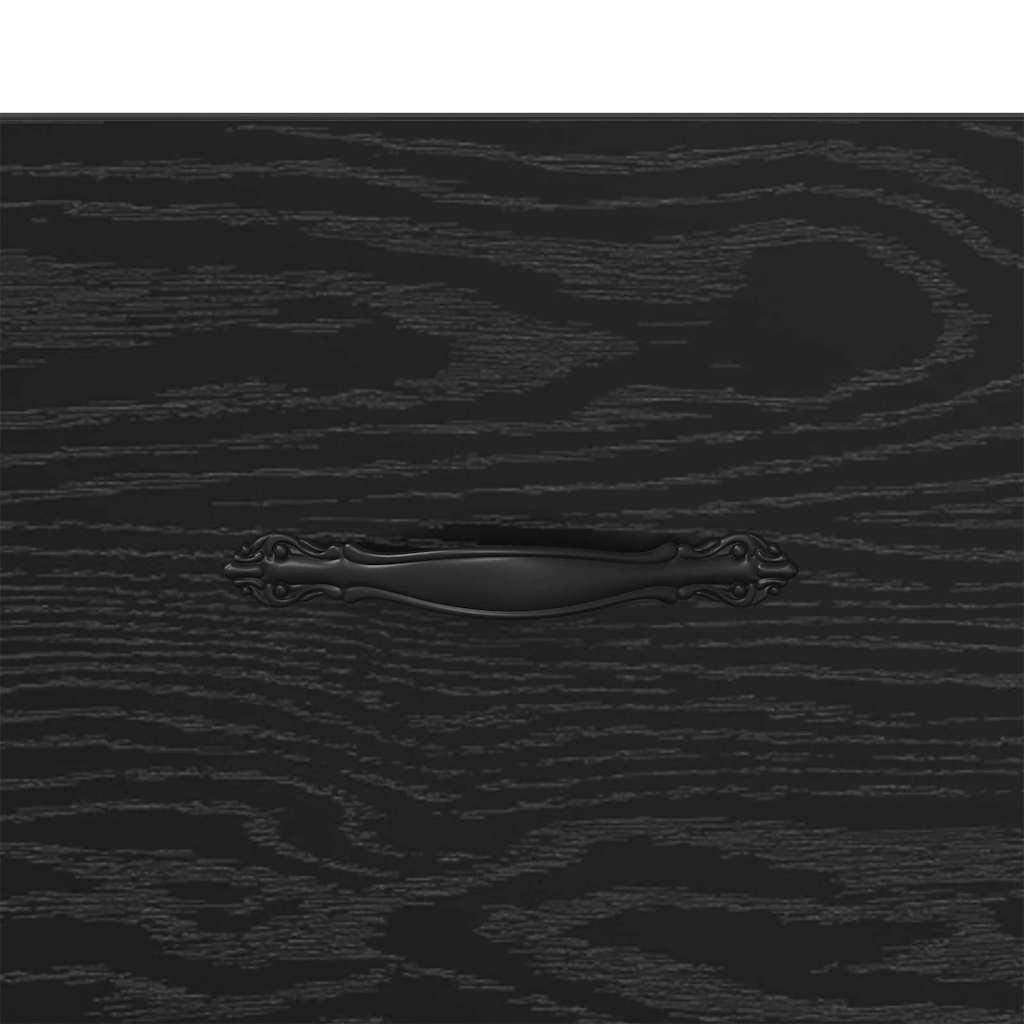 Dressoir Zwart Eiken 69,5 x 34 x 90 cm Gemonteerd hout en ijzer is nu te koop bij PeponiXL, paradijselijk wonen!