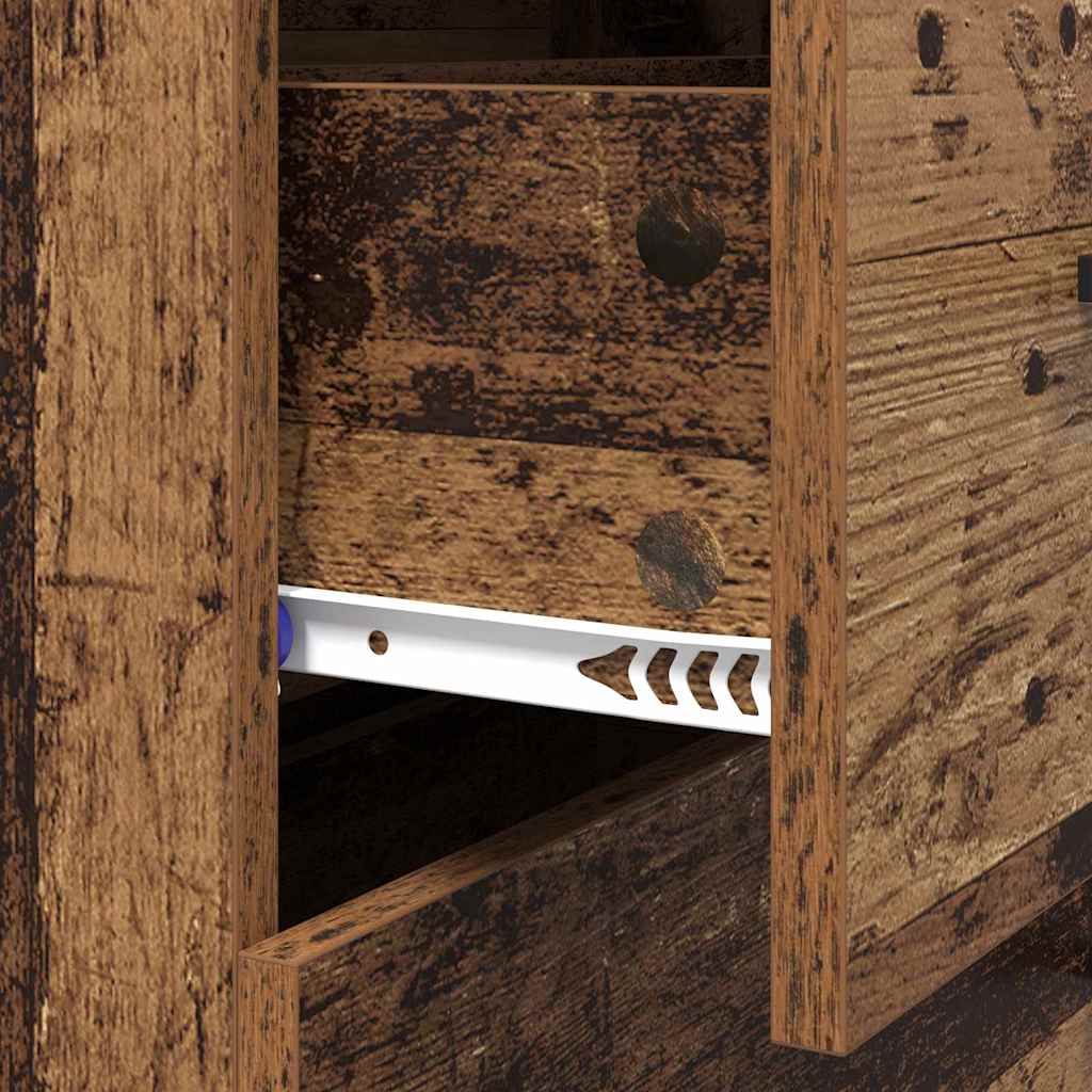 Dressoir Oud Hout 69,5 x 34 x 90 cm Gemonteerd hout en ijzer is nu te koop bij PeponiXL, paradijselijk wonen!