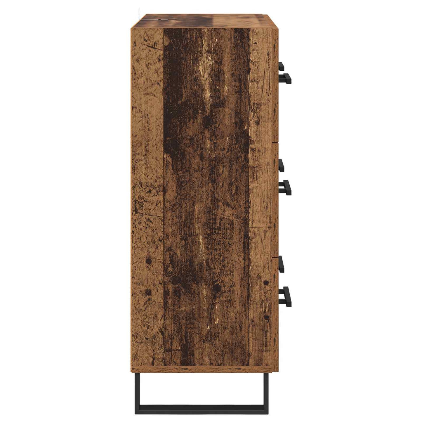 Dressoir Oud Hout 69,5 x 34 x 90 cm Gemonteerd hout en ijzer is nu te koop bij PeponiXL, paradijselijk wonen!