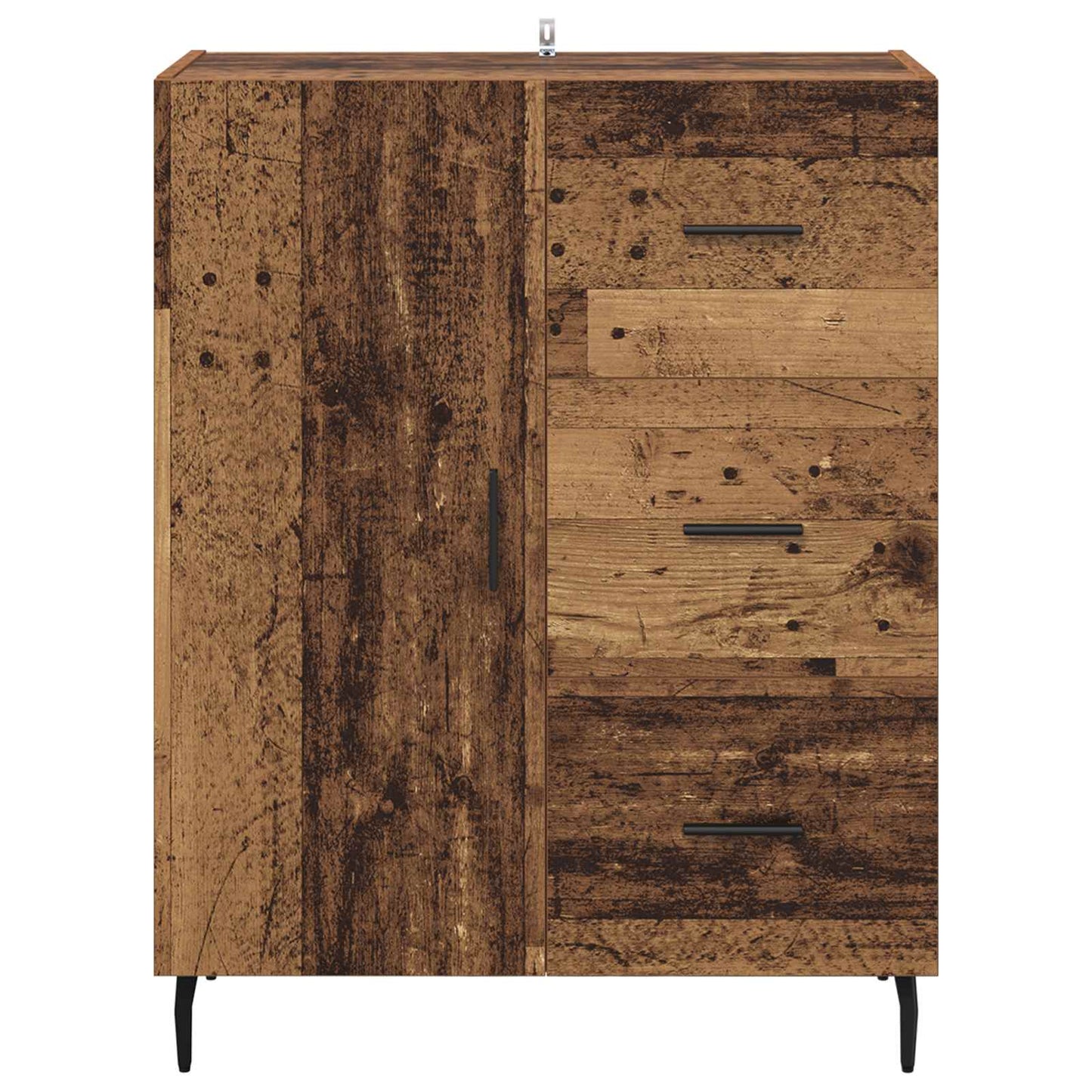 Dressoir Oud Hout 69,5 x 34 x 90 cm Gemonteerd hout en ijzer is nu te koop bij PeponiXL, paradijselijk wonen!