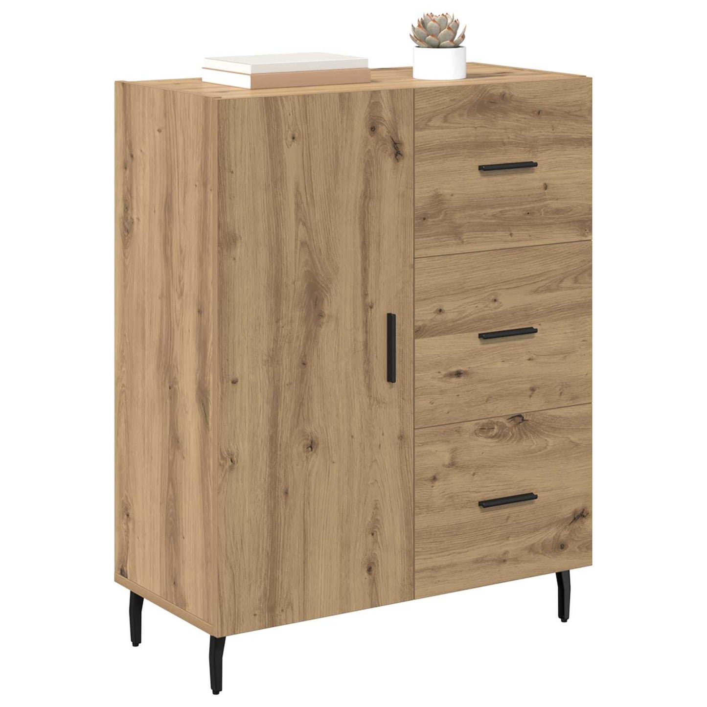 Dressoir met lade Artisan Eiken 69,5 x 34 x 90 cm is nu te koop bij PeponiXL, paradijselijk wonen!