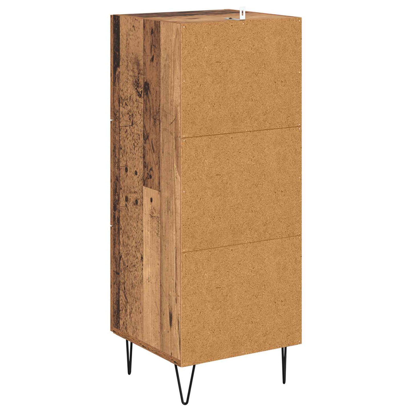 Dressoir met lade Oud hout 34 x 34.5 x 90 cm Bewerkt hout is nu te koop bij PeponiXL, paradijselijk wonen!