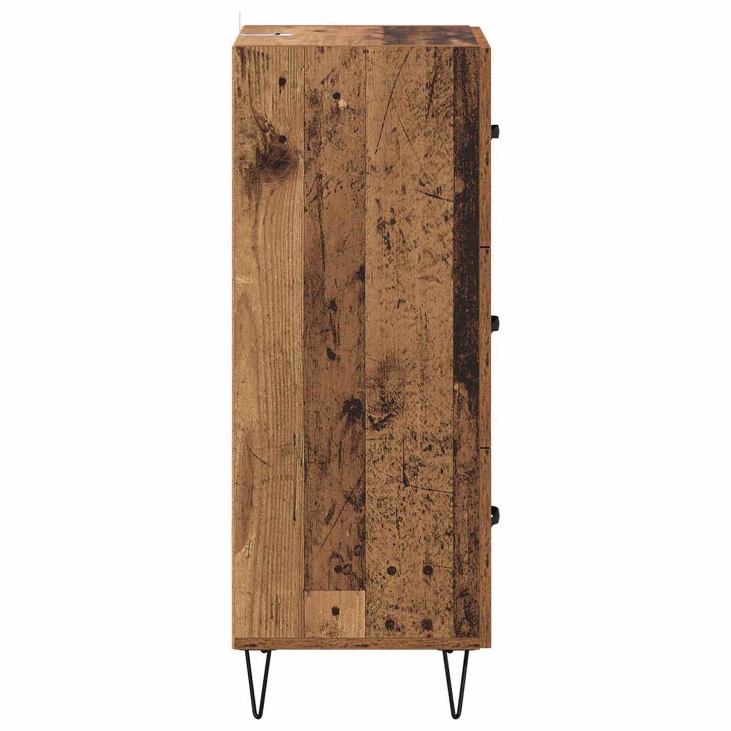 Dressoir met lade Oud hout 34 x 34.5 x 90 cm Bewerkt hout is nu te koop bij PeponiXL, paradijselijk wonen!