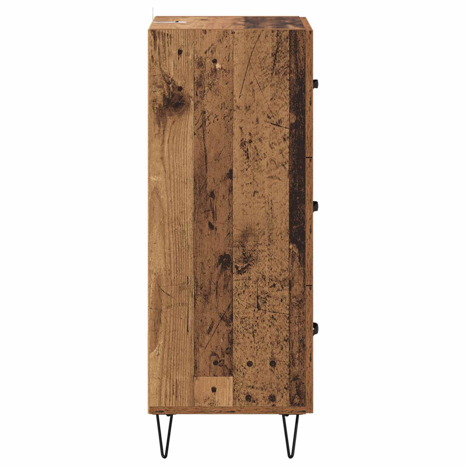 Dressoir met lade Oud hout 34 x 34.5 x 90 cm Bewerkt hout is nu te koop bij PeponiXL, paradijselijk wonen!