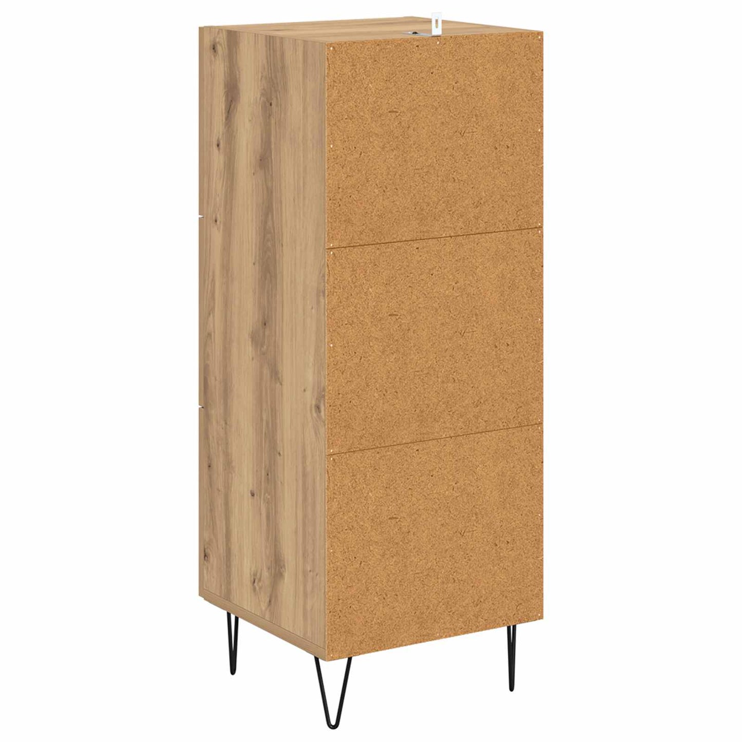 Dressoir artisanaal eikenkleurig 34 x 34.5 x 90 cm Bewerkt hout is nu te koop bij PeponiXL, paradijselijk wonen!