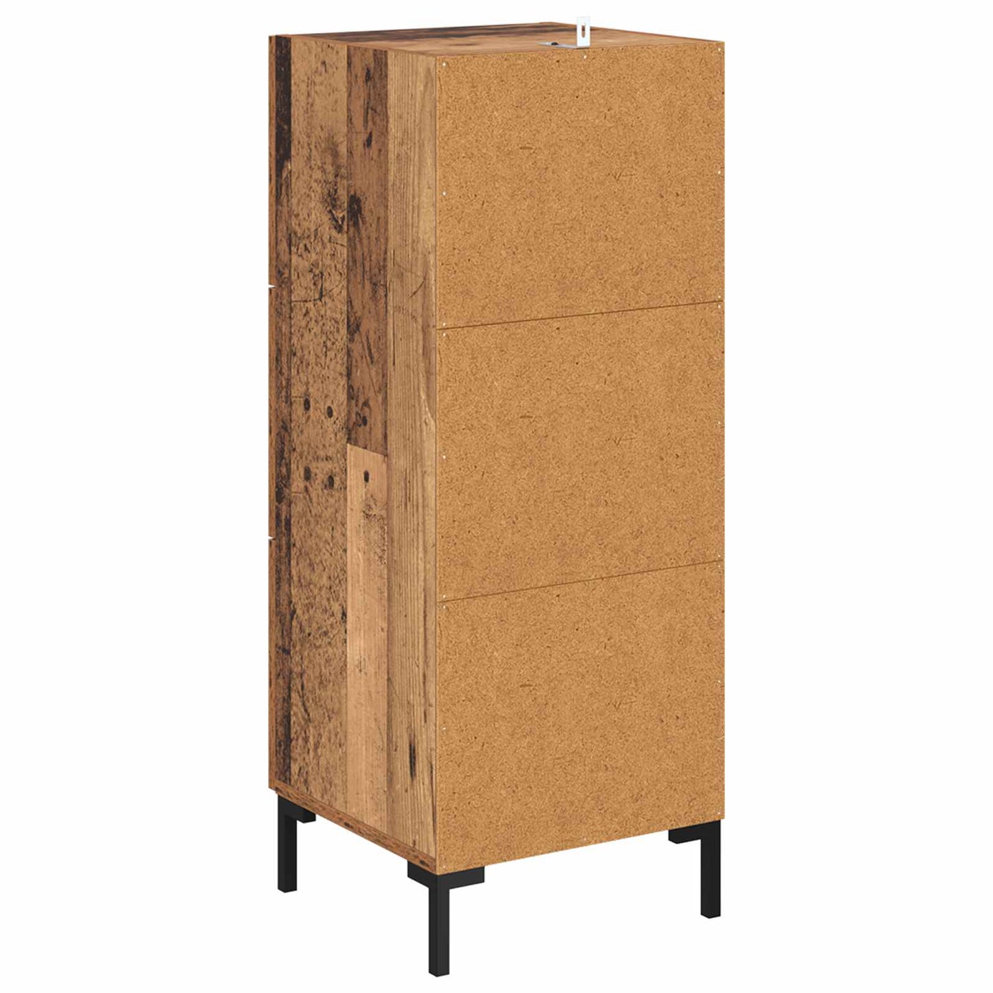 Dressoir met lade Oudhout 34,5 x 34 x 90 cm Bewerkt hout is nu te koop bij PeponiXL, paradijselijk wonen!
