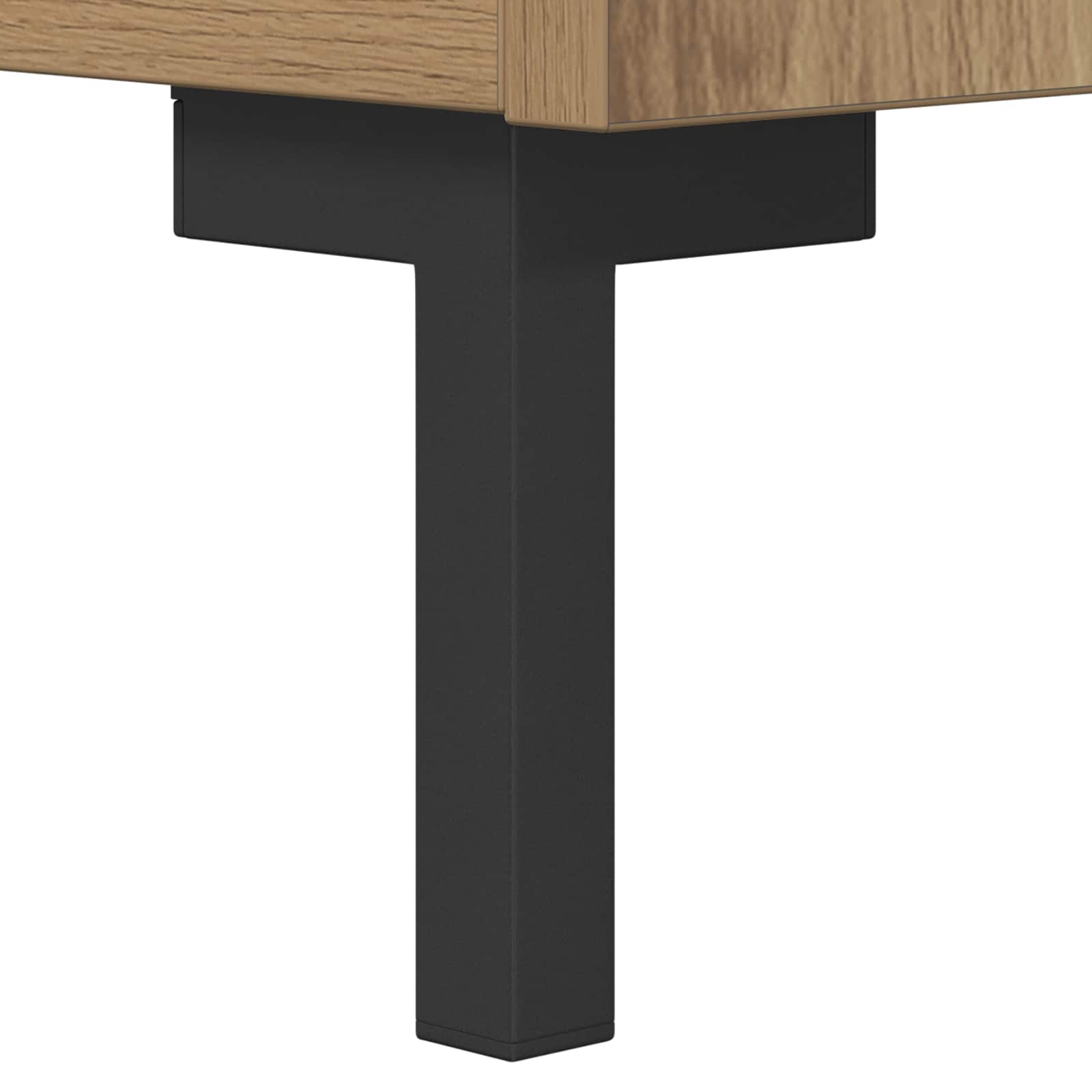Dressoir met lade Artisan Eiken 34,5 x 34 x 90 cm Bewerkt hout is nu te koop bij PeponiXL, paradijselijk wonen!