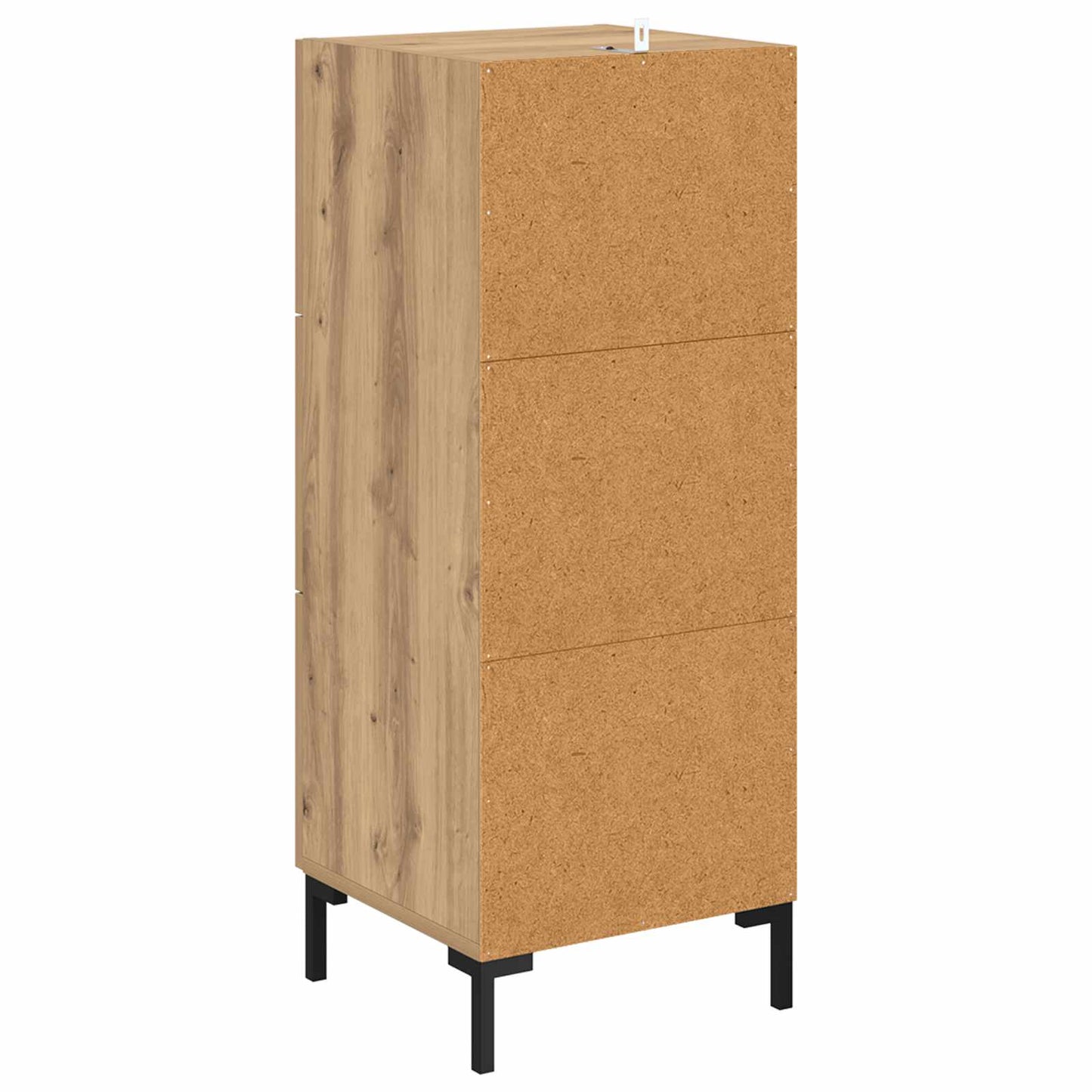Dressoir met lade Artisan Eiken 34,5 x 34 x 90 cm Bewerkt hout is nu te koop bij PeponiXL, paradijselijk wonen!