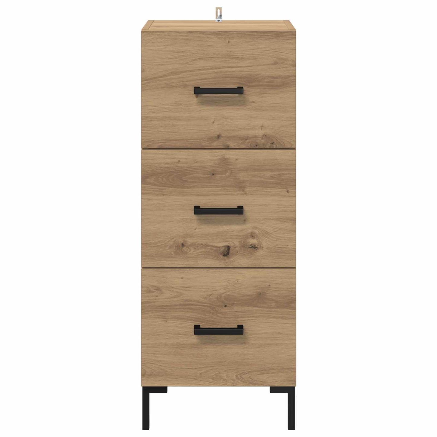 Dressoir met lade Artisan Eiken 34,5 x 34 x 90 cm Bewerkt hout is nu te koop bij PeponiXL, paradijselijk wonen!