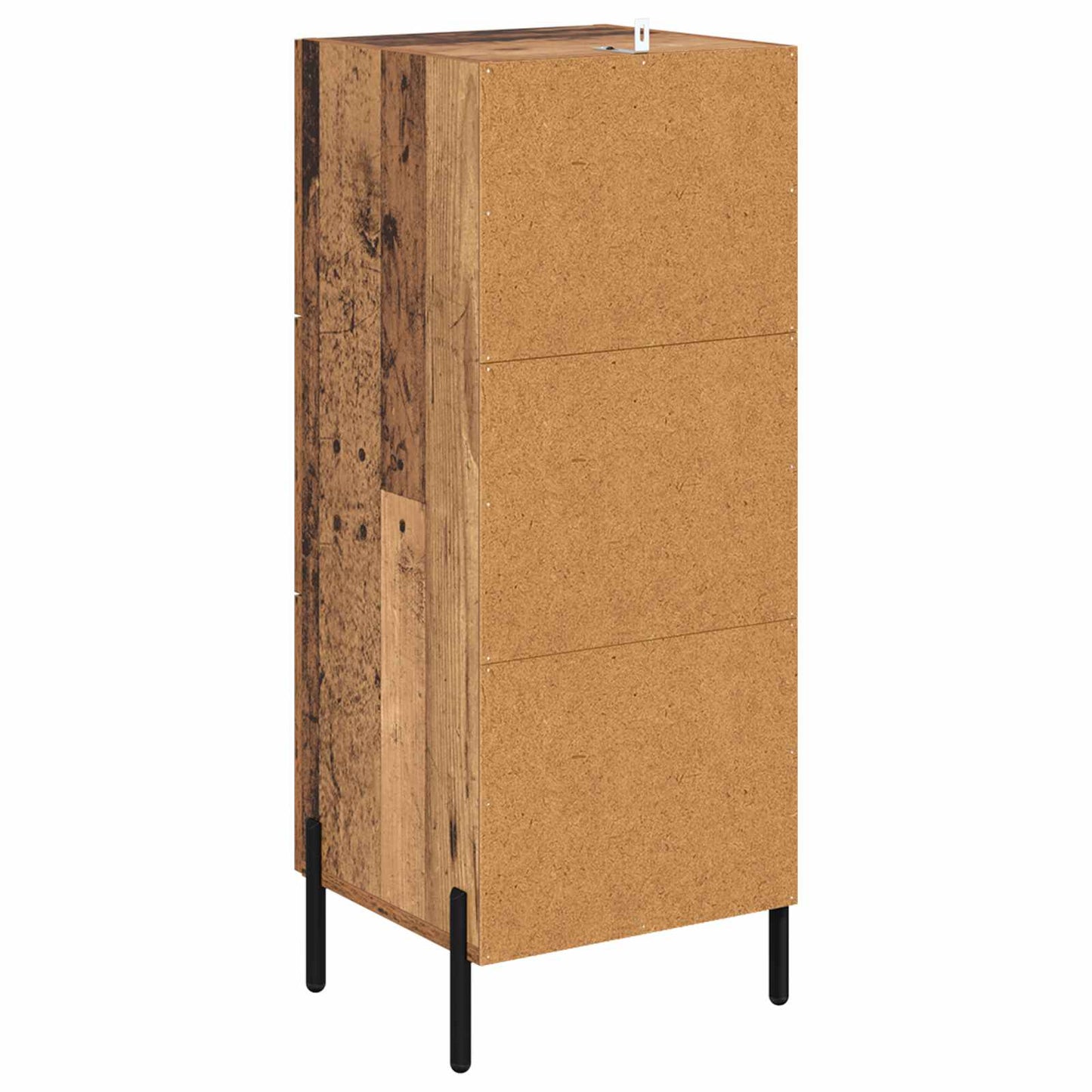 Dressoir met lade Oud hout 34 x 34.5 x 90 cm Bewerkt hout is nu te koop bij PeponiXL, paradijselijk wonen!