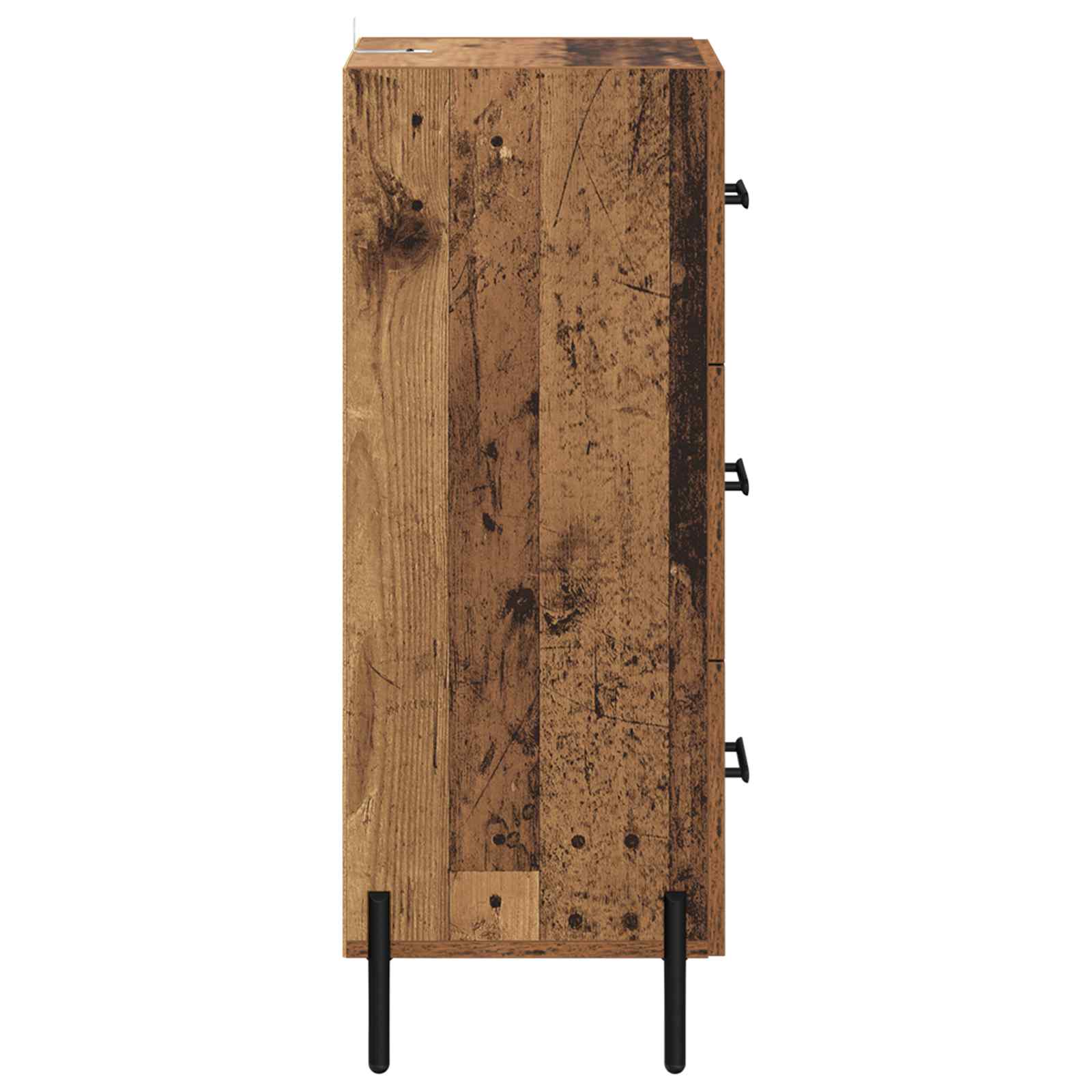 Dressoir met lade Oud hout 34 x 34.5 x 90 cm Bewerkt hout is nu te koop bij PeponiXL, paradijselijk wonen!
