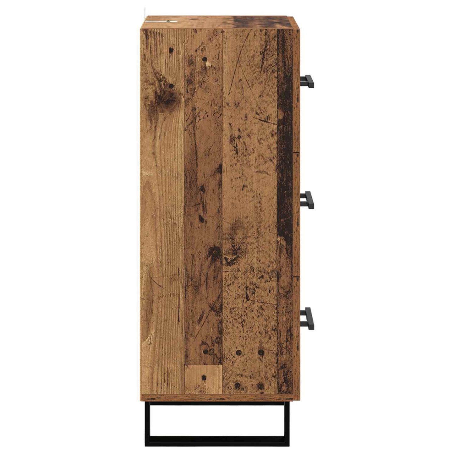 Dressoir Oud Hout 34,5 x 34 x 90 cm Gemonteerd hout en ijzer is nu te koop bij PeponiXL, paradijselijk wonen!