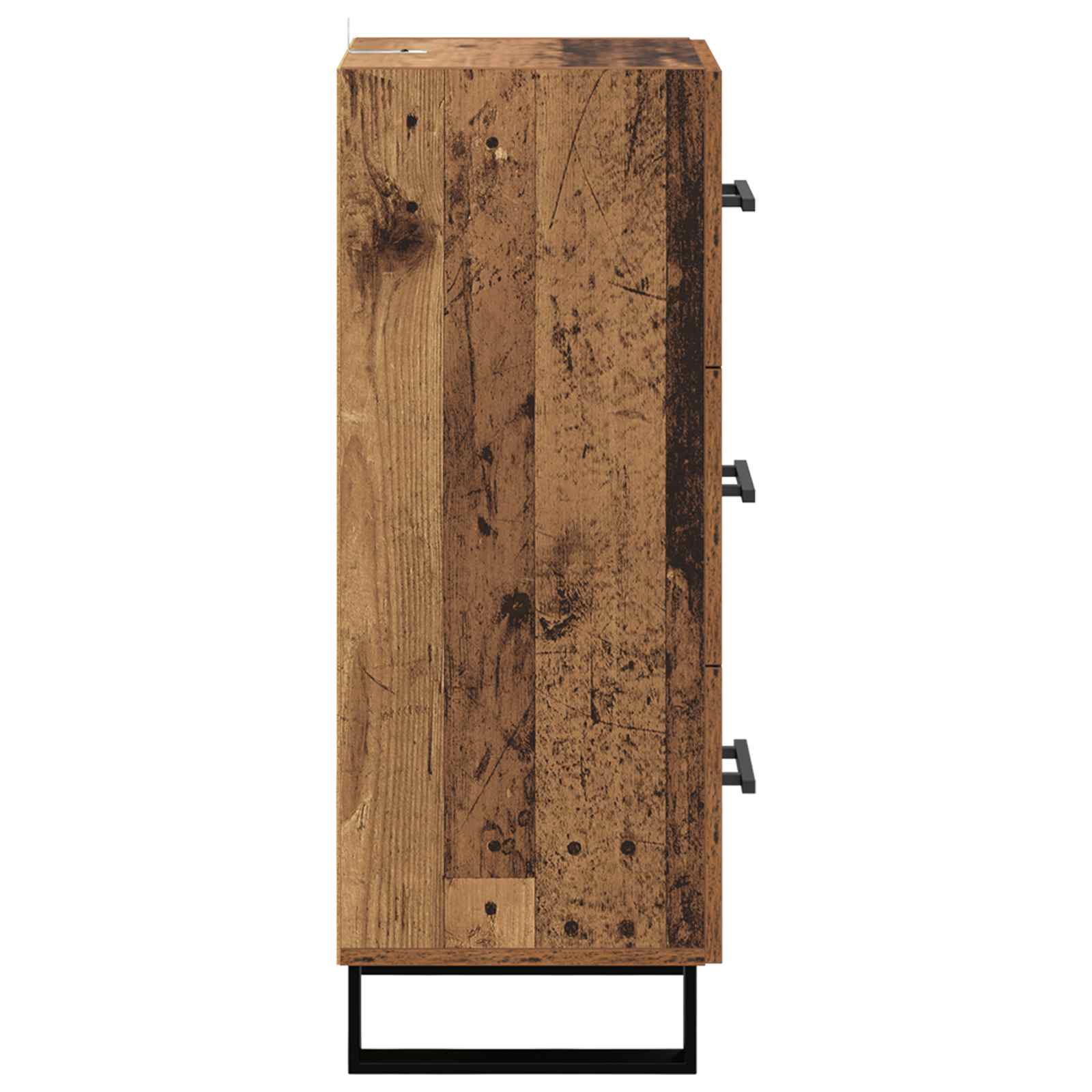Dressoir Oud Hout 34,5 x 34 x 90 cm Gemonteerd hout en ijzer is nu te koop bij PeponiXL, paradijselijk wonen!