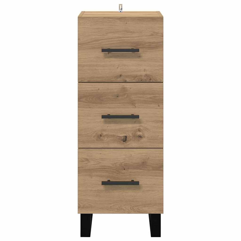 Dressoir met lade Artisan Eiken 34,5 x 34 x 90 cm is nu te koop bij PeponiXL, paradijselijk wonen!