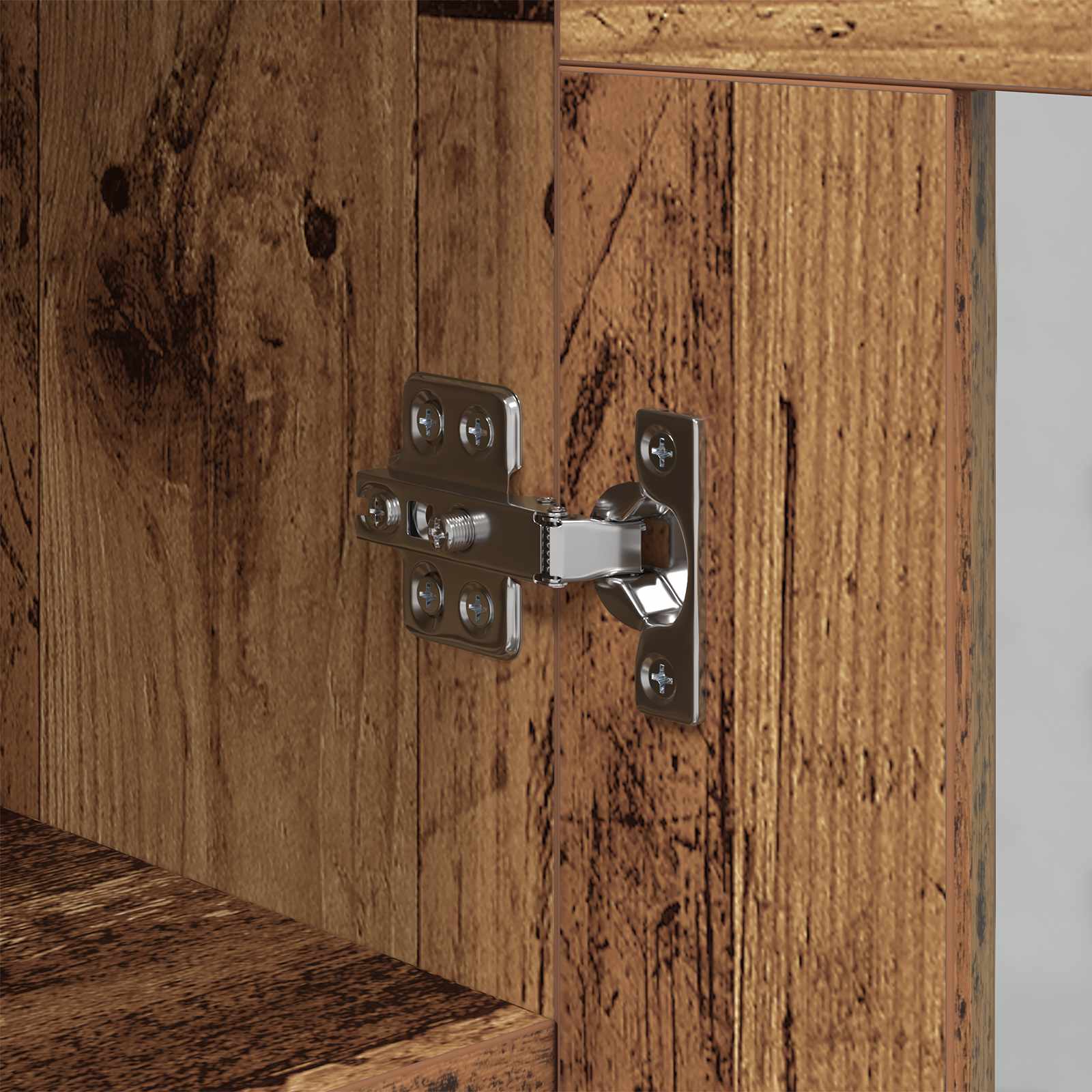 Dressoir Oud hout 34 x 34.5 x 90 cm Bewerkt hout is nu te koop bij PeponiXL, paradijselijk wonen!