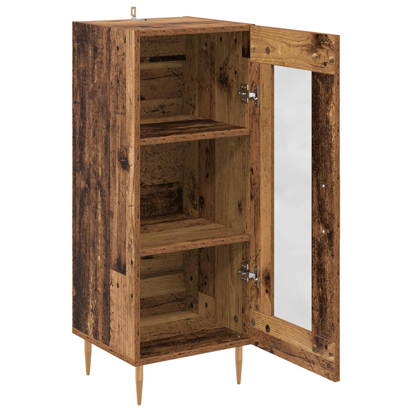 Dressoir Oud hout 34 x 34.5 x 90 cm Bewerkt hout is nu te koop bij PeponiXL, paradijselijk wonen!