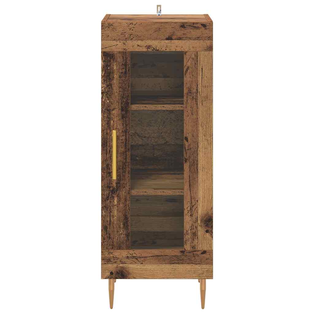 Dressoir Oud hout 34 x 34.5 x 90 cm Bewerkt hout is nu te koop bij PeponiXL, paradijselijk wonen!