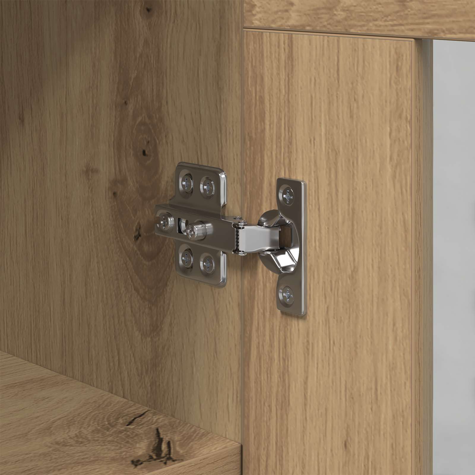 Dressoir artisanaal eikenkleurig 34 x 34.5 x 90 cm Bewerkt hout is nu te koop bij PeponiXL, paradijselijk wonen!