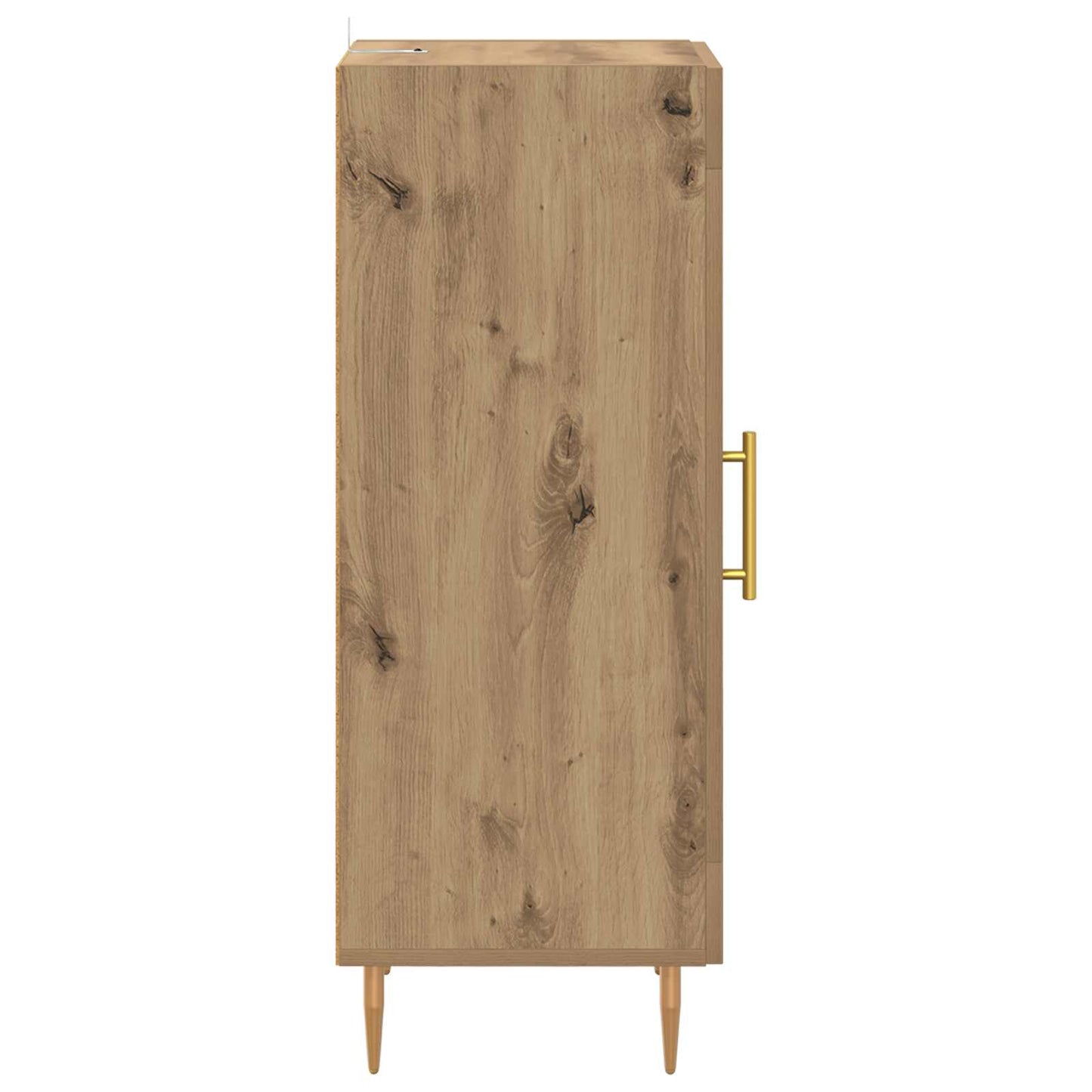 Dressoir artisanaal eikenkleurig 34 x 34.5 x 90 cm Bewerkt hout is nu te koop bij PeponiXL, paradijselijk wonen!
