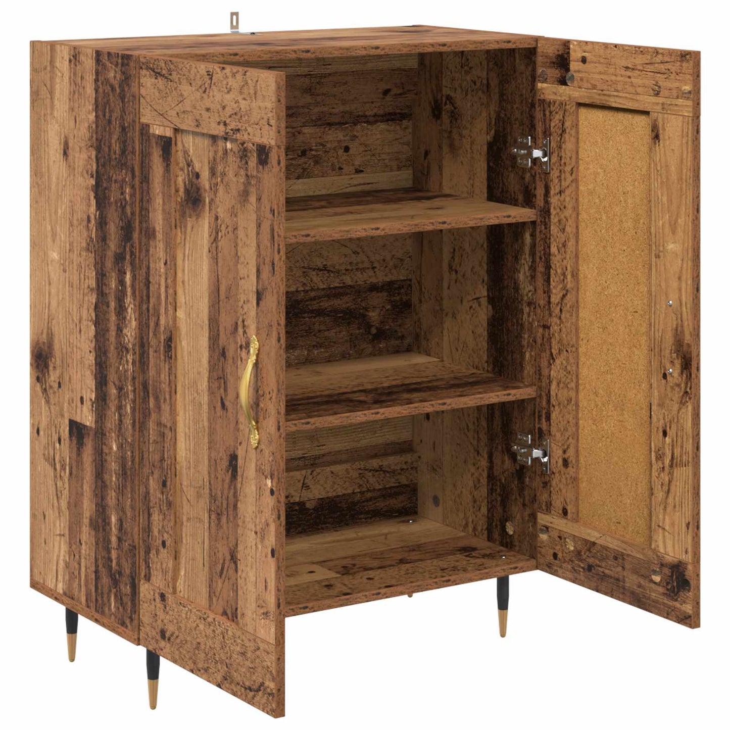 Dressoir Oudhout 69,5 x 34 x 90 cm Bewerkt hout is nu te koop bij PeponiXL, paradijselijk wonen!