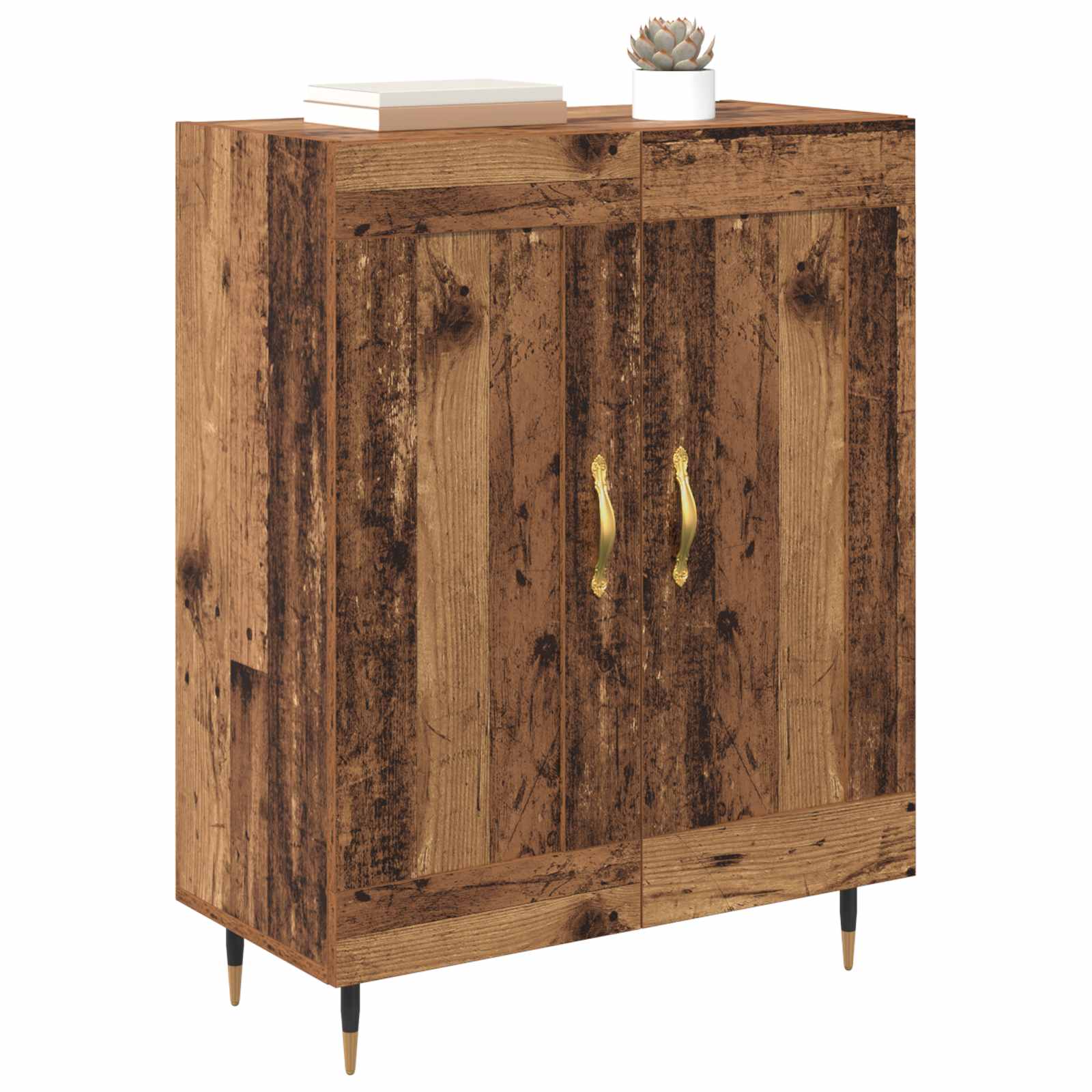 Dressoir Oudhout 69,5 x 34 x 90 cm Bewerkt hout is nu te koop bij PeponiXL, paradijselijk wonen!
