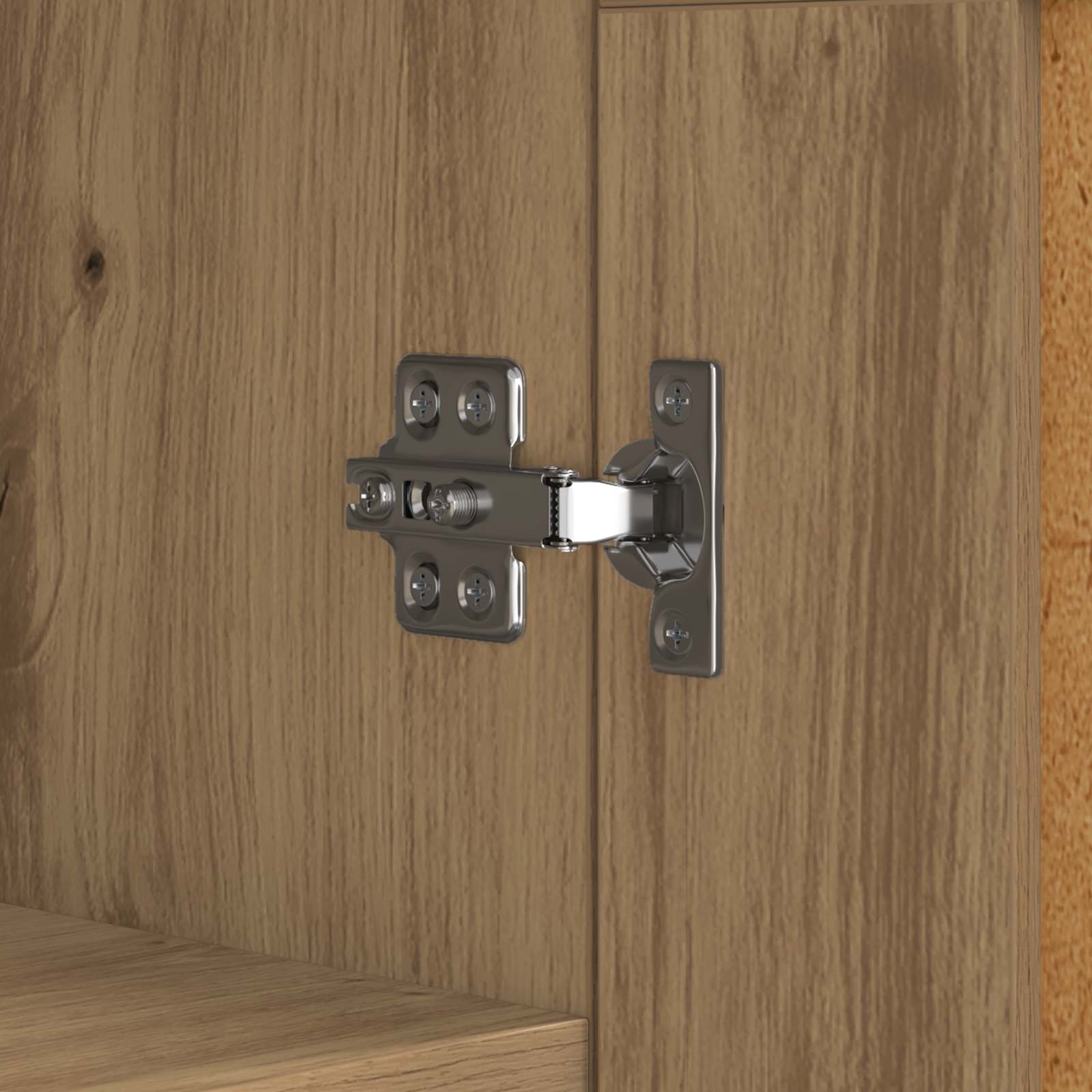 Dressoir Artisan Eiken 69,5 x 34 x 90 cm Bewerkt hout is nu te koop bij PeponiXL, paradijselijk wonen!