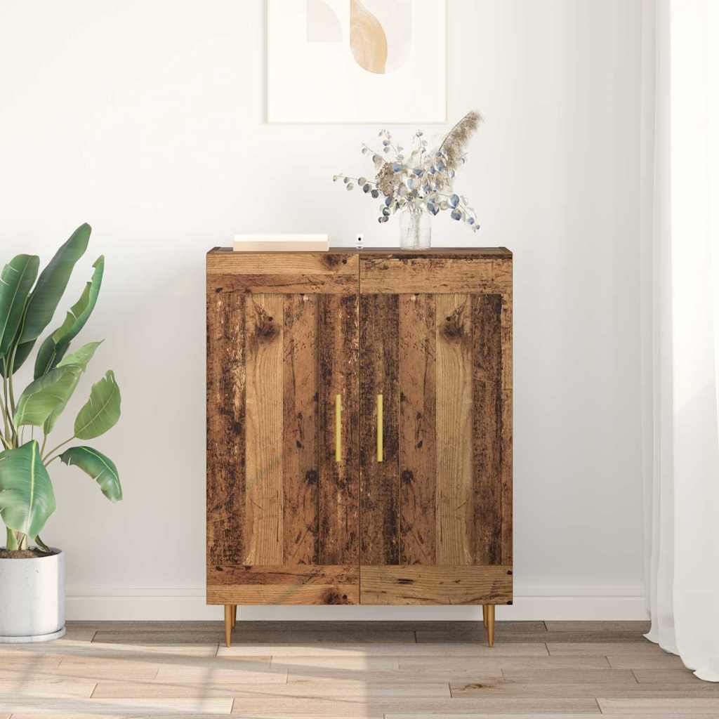 Dressoir Oud Hout 69,5 x 34 x 90 cm Gemonteerd hout en ijzer is nu te koop bij PeponiXL, paradijselijk wonen!