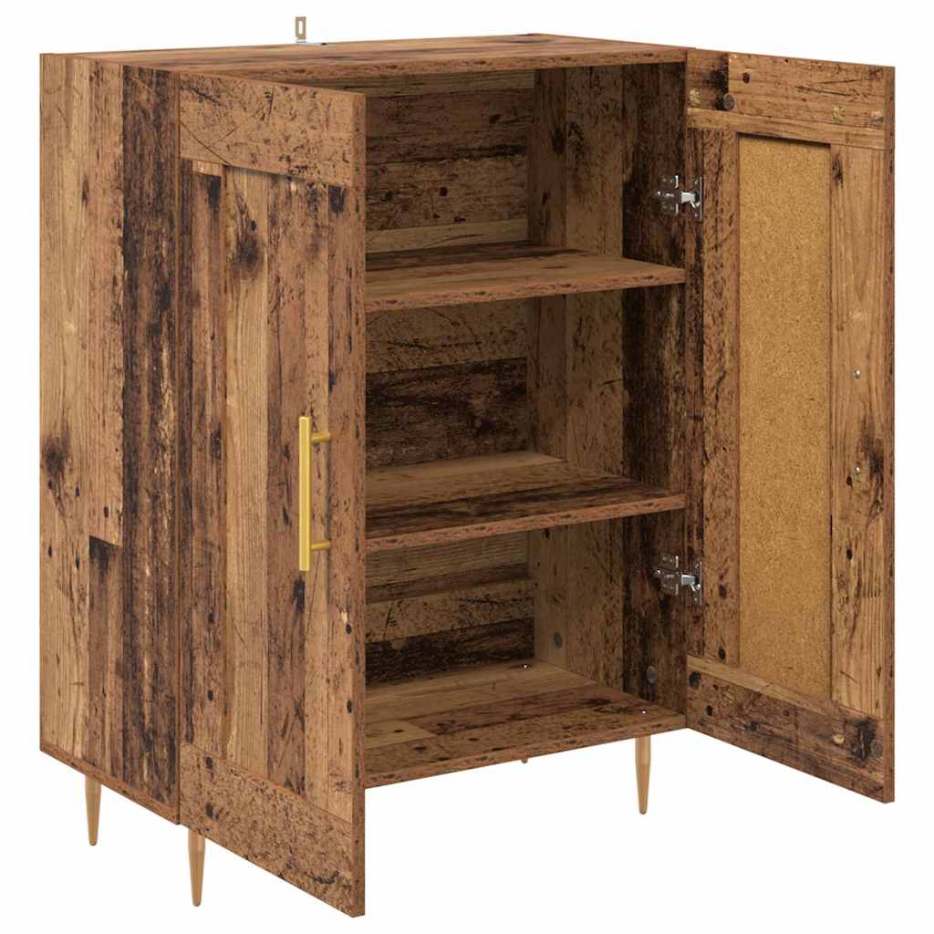 Dressoir Oud Hout 69,5 x 34 x 90 cm Gemonteerd hout en ijzer is nu te koop bij PeponiXL, paradijselijk wonen!