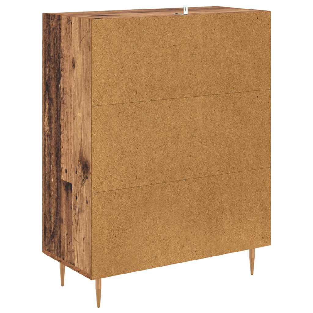 Dressoir Oud Hout 69,5 x 34 x 90 cm Gemonteerd hout en ijzer is nu te koop bij PeponiXL, paradijselijk wonen!
